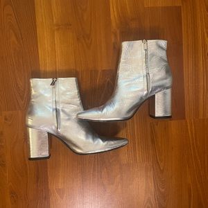 Silver Anine Bing Booties Size 9